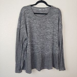 2/15 Harmony & Balance Grey Heathered Sweater Size 1X